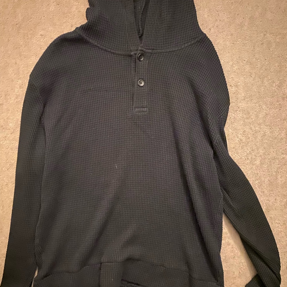 Express Black Hooded Sweater